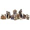 Roman 10 Piece Gold and Blue Ornate Christmas Tabletop Nativity Set 21.5&#x22;